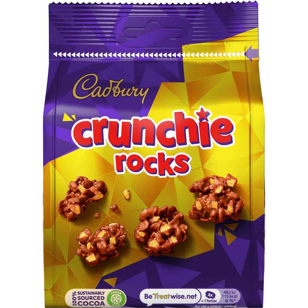 Image of Cadbury Crunchie Rocks Bag 110g (Box of 10)