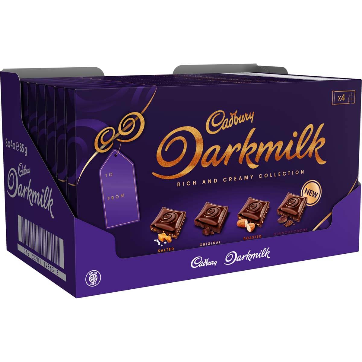 Picture of Cadbury Darkmilk Selection Box 340g (Box of 8)