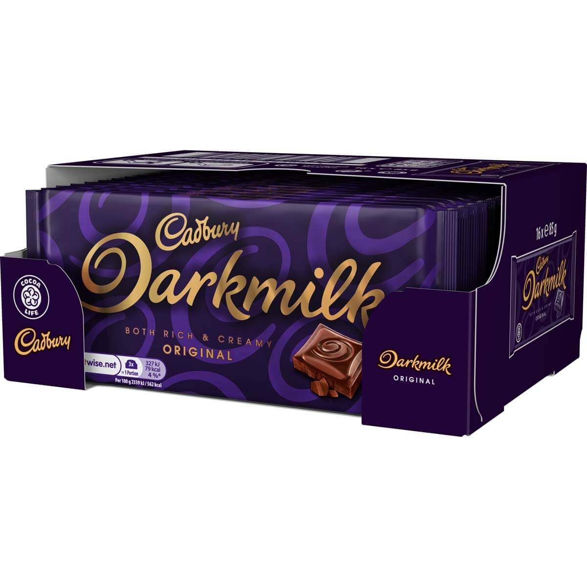 Picture of Cadbury Darkmilk Original Bar 85g (Box of 16)