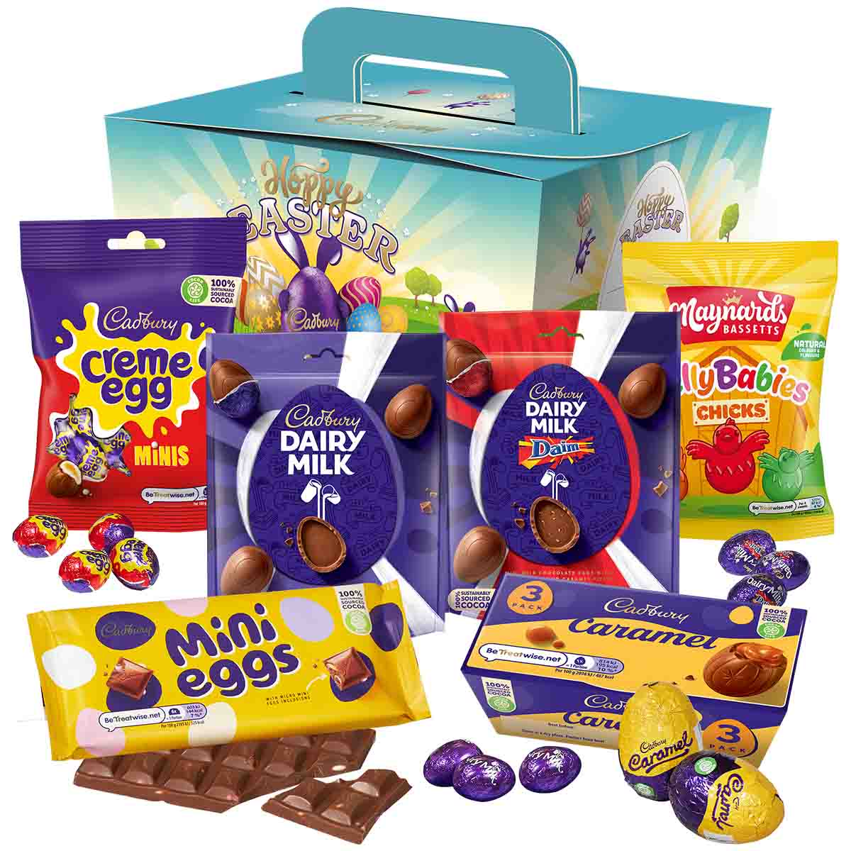 Click to view product details and reviews for Cadbury Hoppy Chocolate Easter Egg Hunt Gift Box.
