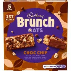 Cadbury Brunch Oats Choc Chip Bars Pack of 5 