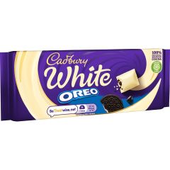 Cadbury White Oreo Bar 120g  (Box of 17)