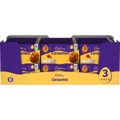 Cadbury Caramel Milk Chocolate Eggs pack of 3 (Box of 42)