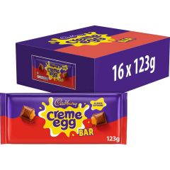 Cadbury Creme Egg Chocolate Bar 123g  (Box of 16)