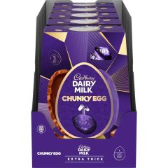Cadbury Dairy Milk Chocolate Chunky Easter Egg  (Box of 5)