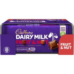 Dairy Milk Fruit & Nut Chocolate Bar 110g (Box of 18)