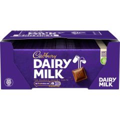 Cadbury Dairy Milk Chocolate Bar 180g (Box of 17)