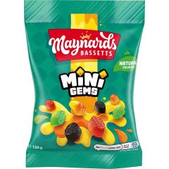 Maynards Bassetts Mini Gems 130g (Box of 10)