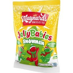 Maynards Bassetts Jelly Babies Snowmen Bag 130g