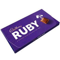 Cadbury Ruby Dairy Milk Chocolate Bar with Gift Envelope