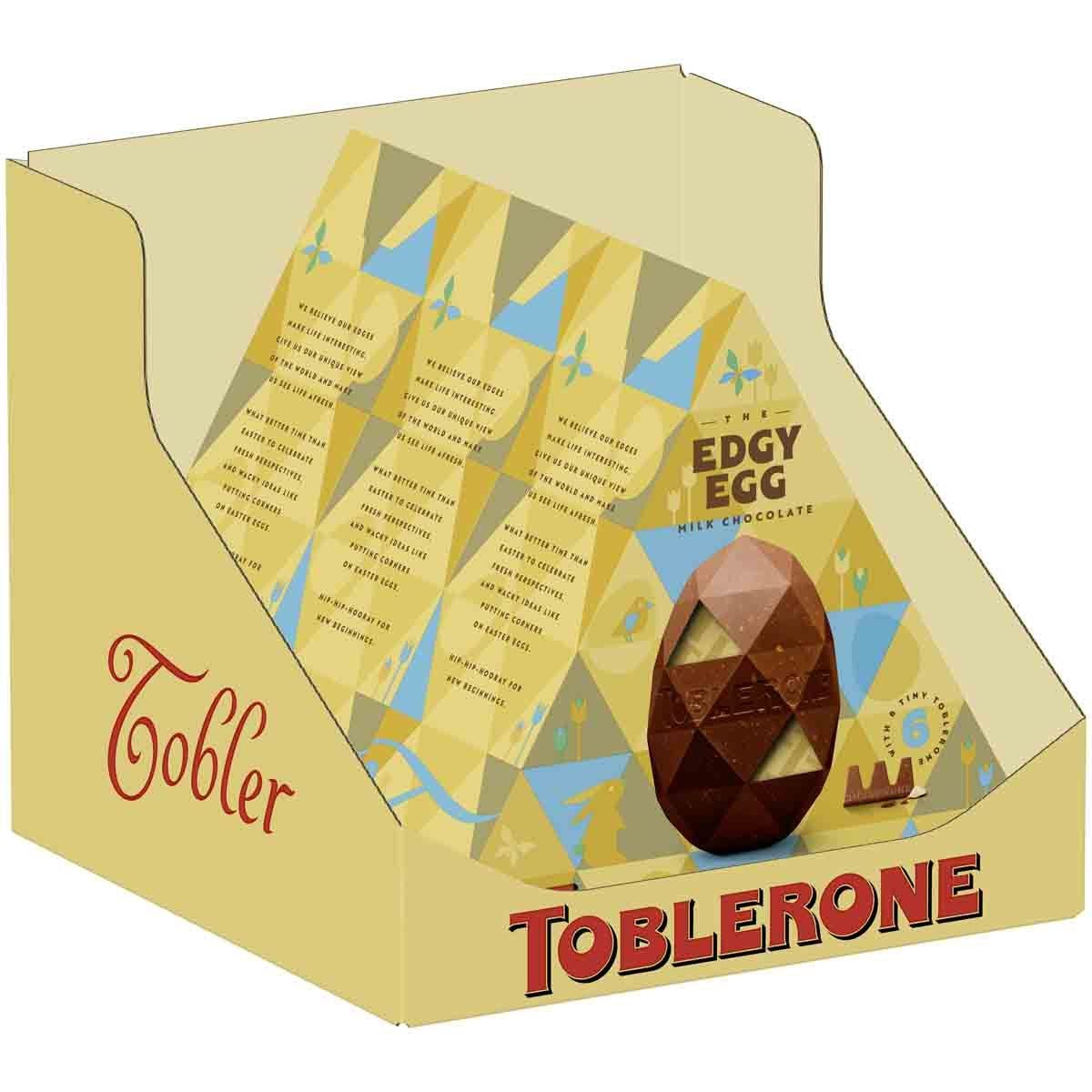 Toblerone The Edgy Egg Milk Chocolate Box of 3 Cadbury Gifts