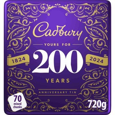 Cadbury Dairy Milk Chunk 200 Years Collection Tin 720g