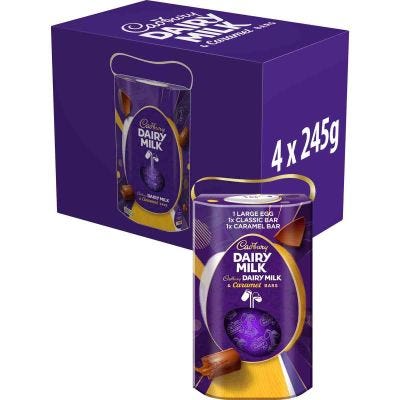 Dairy Milk Chocolate Easter Egg 245g (Box of 4)