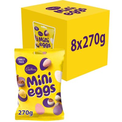 Cadbury Mini Eggs Chocolate Bag 270g (Box of 8)