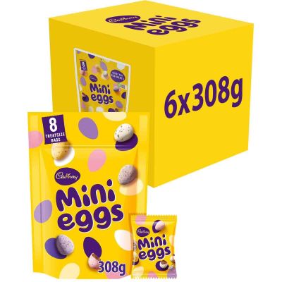 Cadbury Mini Eggs Pouch 308g (Box of 6)