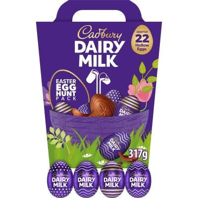 Cadbury Chocolate Egg Hunt Super Pack 317g (22 eggs)
