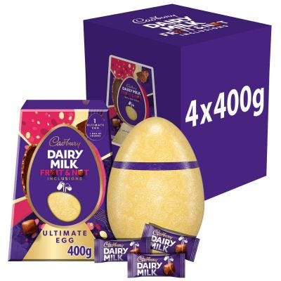 Cadbury Ultimate Fruit & Nut Egg 400g (Box of 4)