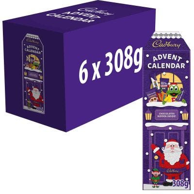 Cadbury 3D Chocolate Advent Calendar 308g (Box of 6)
