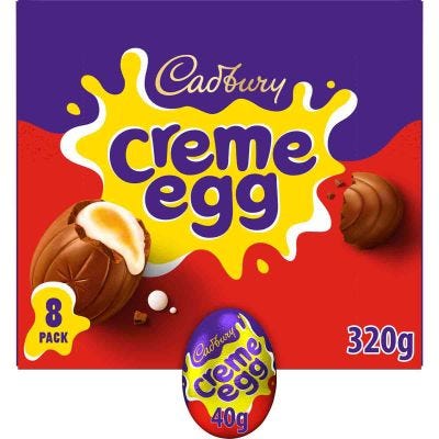 Cadbury Creme Egg 8 Pack Box 320g