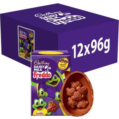 Cadbury Freddo Faces Chocolate Egg  96g (Box of 12)