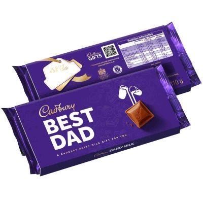 Cadbury Best Dad Dairy Milk Chocolate Bar with Sleeve 110g