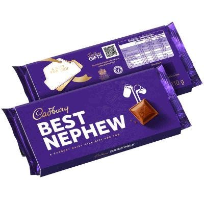 Cadbury Best Nephew Dairy Milk Chocolate Bar with Sleeve 110g