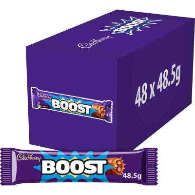 Sale Cadbury Boost Chocolate Bar 48.5g (Box of 48)