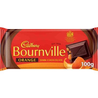 Cadbury Bournville Orange Chocolate Bar 100g