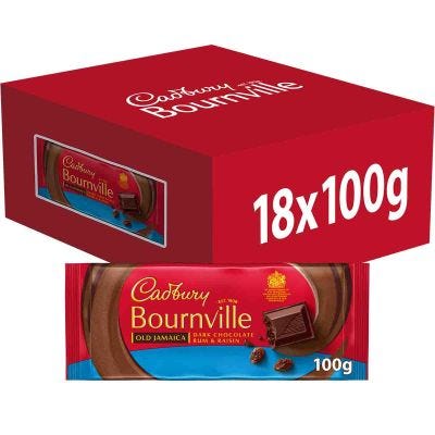 Cadbury Bournville Old Jamaica Chocolate Bar 100g (Box of 18)
