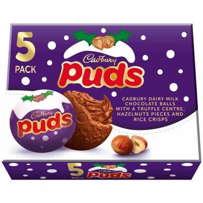 Black Friday Cadbury Chocolate Puds Box (5 Pack)