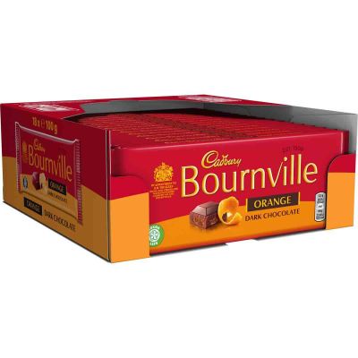 Cadbury Bournville Orange Dark Chocolate Bar 100g (Box of 18)