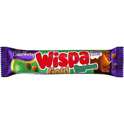 Cadbury Wispa Gold Hazelnut Flavour Bar 48g (Box of 48)