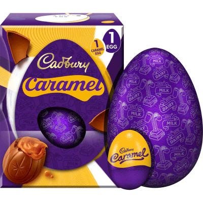 Cadbury Caramel Milk Chocolate Easter Egg 195g