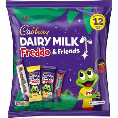 Cadbury Dairy Milk Freddo & Friends Treatsize Bag 191g (Box of 16)