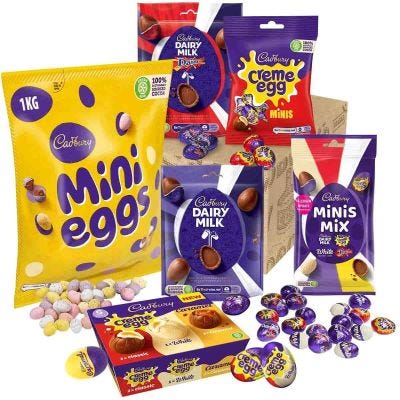 Cadbury Mini Eggs 1kg Bag Easter Egg Hunt Box 