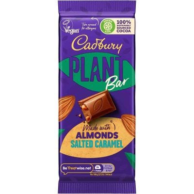 Cadbury Plant Salted Caramel Chocolate Bar Vegan