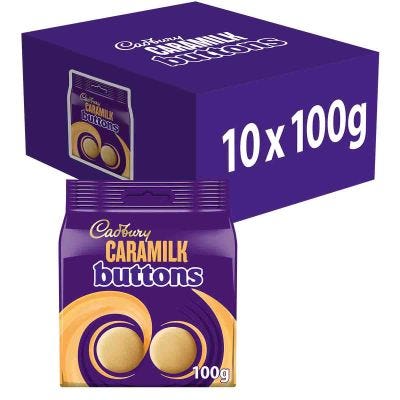 Cadbury Caramilk Buttons Bag 100g (Box of 10)