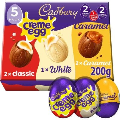 Cadbury Mixed Chocolate Filled Egg 200g 5 Pack 