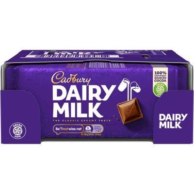 Cadbury Dairy Milk Chocolate Bar 110g (Box of 21)