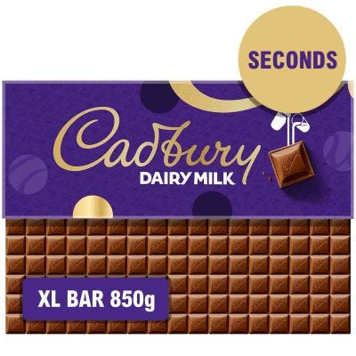 Seconds Cadbury Dairy Milk Chocolate Gift Bar 850g