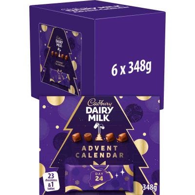 Cadbury Dairy Milk Adult Advent Calendar 348g (Box of 6)