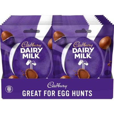 Dairy Milk Chocolate Mini Eggs Bag 77g (Box of 23)