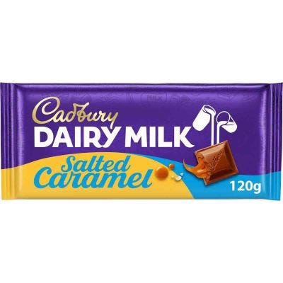 Cadbury Dairy Milk Salted Caramel Chocolate Bar 120g
