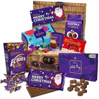 Cadbury Christmas Chocolate Basket