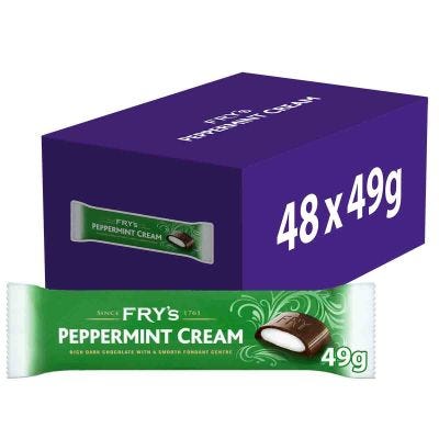 Fry's Peppermint Cream Bar Box of 48