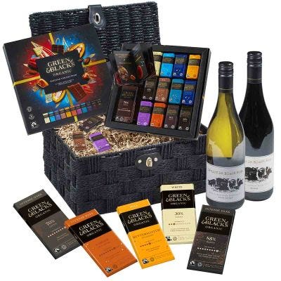 Green & Black's Organic Chocolate & Wines Hamper