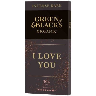 G&B Valentine Dark 70% 90g Bar
