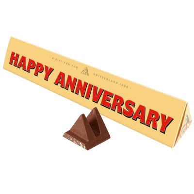 Toblerone Happy Anniversary Chocolate Bar with Sleeve