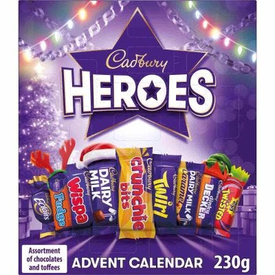 Cadbury Heroes Chocolate Advent Calendar 230g