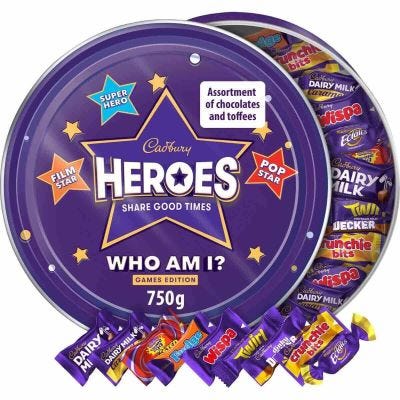 Cadbury Heroes Chocolates Limited Game Edition Tin 750g